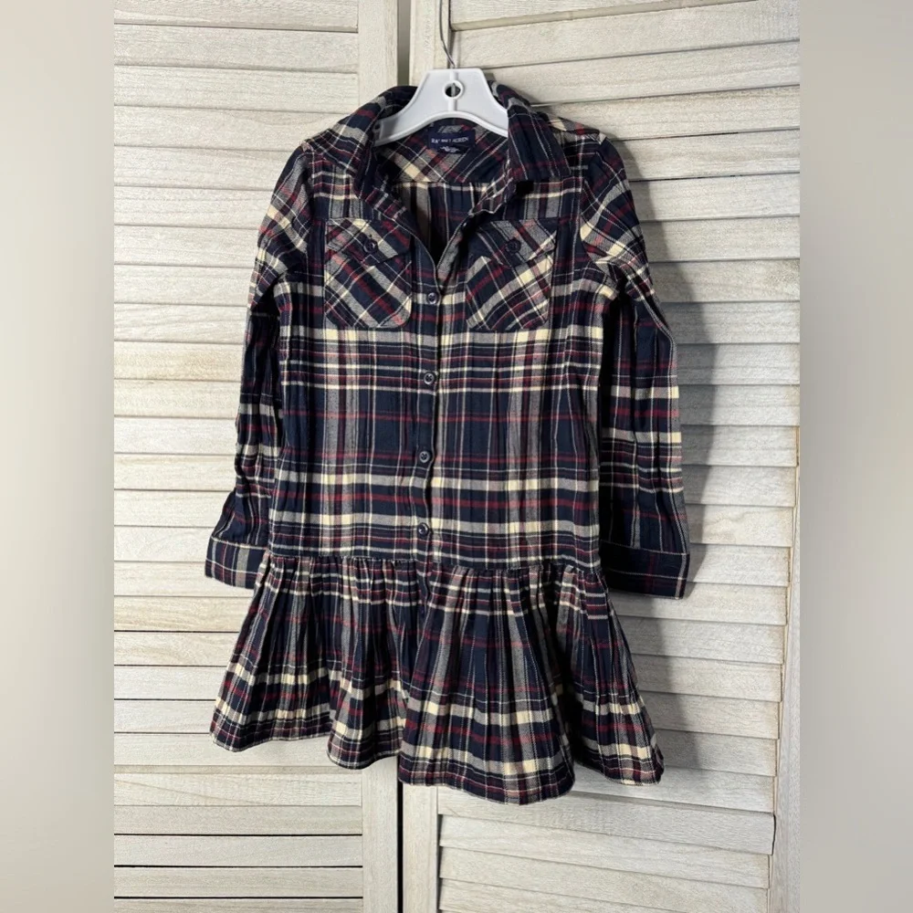 Ralph Lauren Girls Plaid Shirt Dress Size 6 Preppy Academia Fall Classic